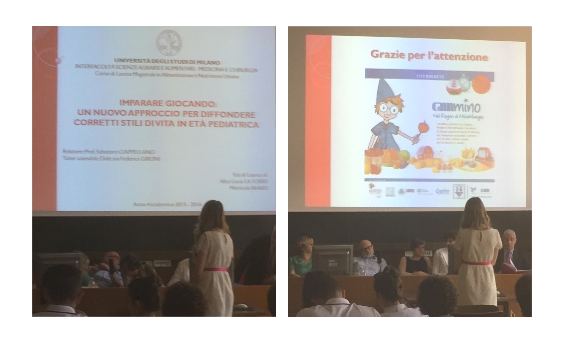 Tesi di laurea sul progetto FitFoodness CAMKids Expo