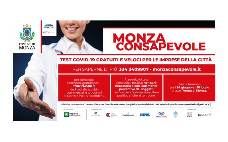 Synlab a fianco del Comune di Monza nel progetto “Monza Consapevole”